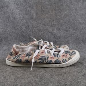 Time and Tru Shoes Womens 6 Casual Sneakers Cruiser Slip On Beach Floral Comfort